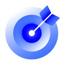 과녁 정중앙에 꽂힌 화살